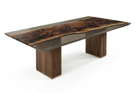 Noctis Walnut Wood Dining Table