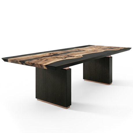 Black Morpheus Walnut Dining Table