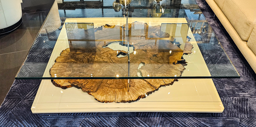 Pandion Walnut Wood Square Coffee Table - ARDITI COLLECTION®