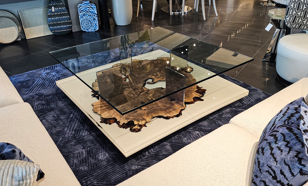 Pandion Walnut Wood Square Coffee Table - ARDITI COLLECTION®