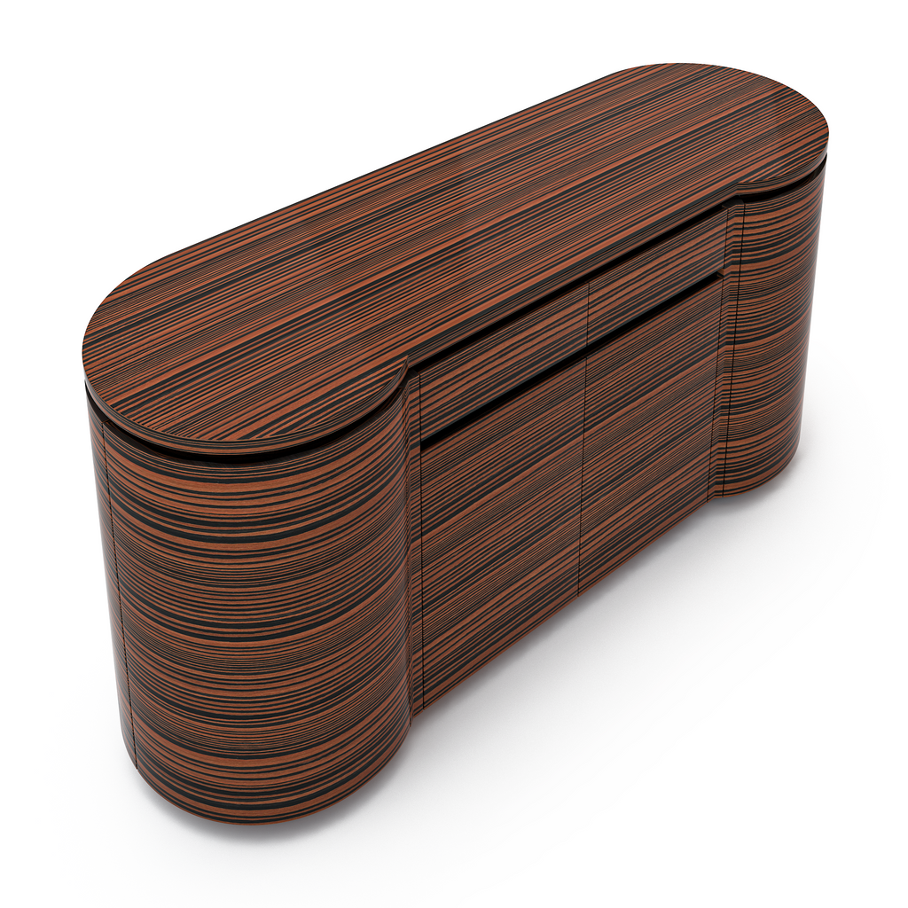 Black Aisa Embossed Sideboard - ARDITI COLLECTION®