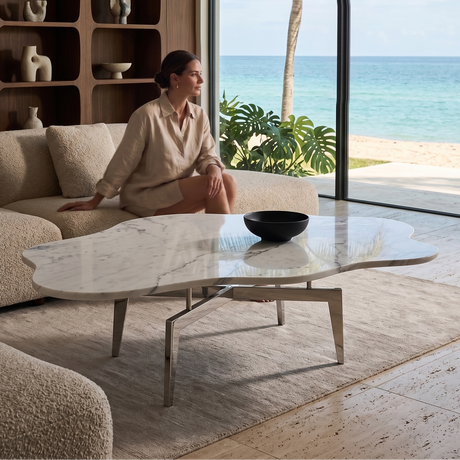 Akragos Marble Coffee Table