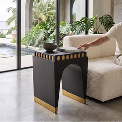 Arch Square End Table