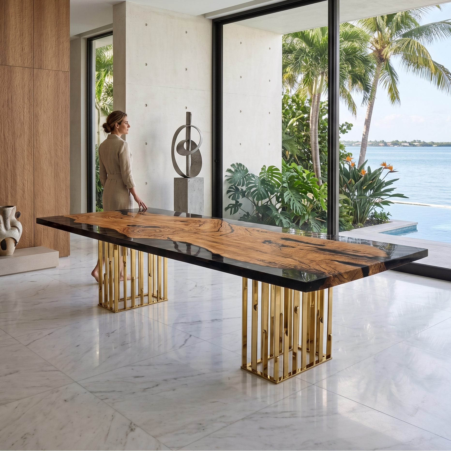 Arion Olive Wood Dining Table