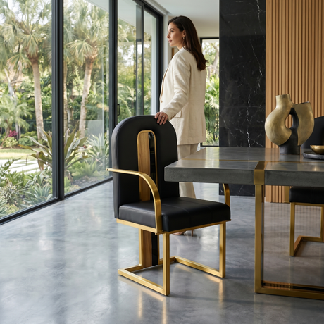 Black Atrani Dining Chair
