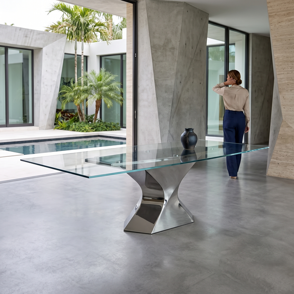 Calliope Glass Dining Table