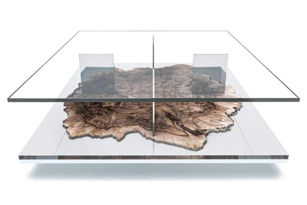 Pandion Walnut Wood Square Coffee Table - ARDITI COLLECTION®
