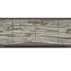 Panagea Bleached Hackberry Wood Credenza