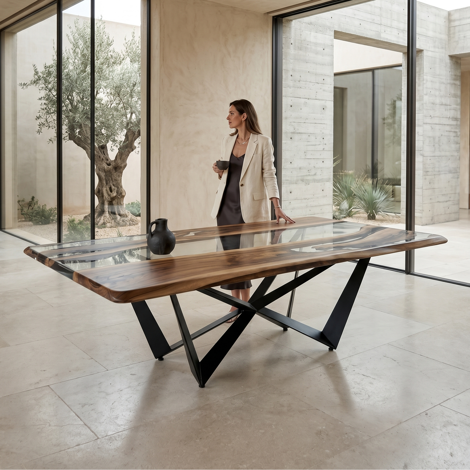 Danube Walnut Dining Table