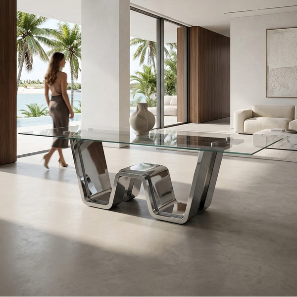 Eldoris Glass Dining Table
