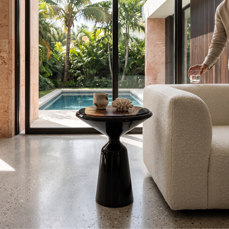 Elpenor Black End Table