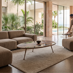 Eolia Walnut Wood Coffee Table