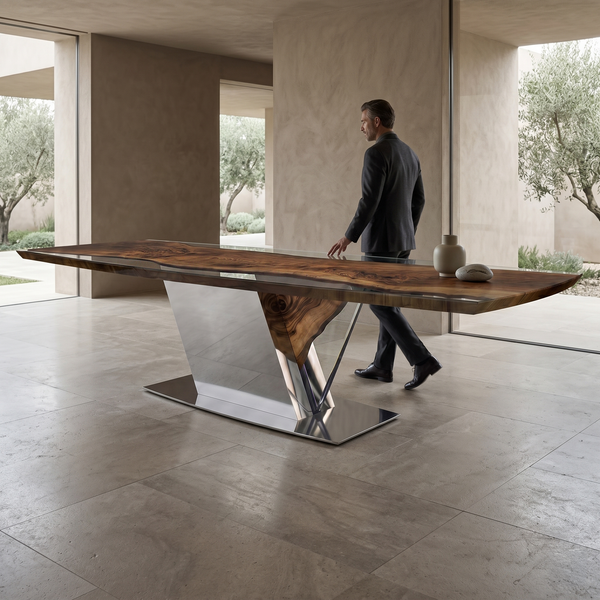 Evandros Walnut Dining Table