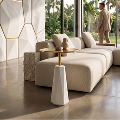 Facet End Table
