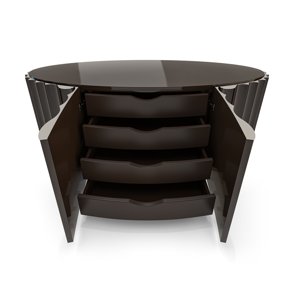 Fluted Chocolate Console - ARDITI COLLECTION®