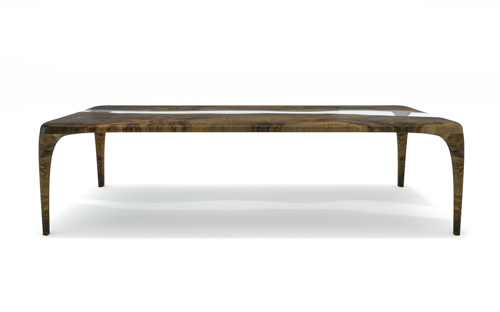 Manto Walnut Wood River Dining Table - ARDITI COLLECTION®