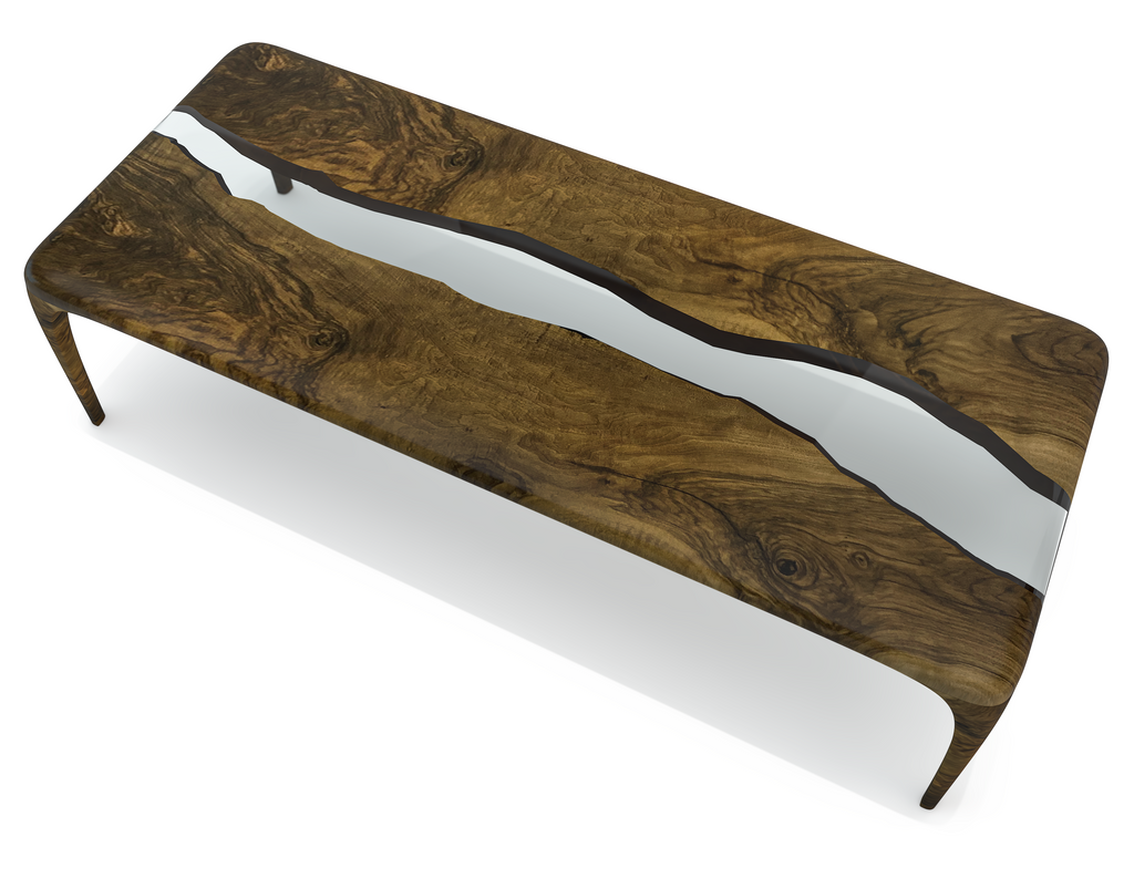 Manto Walnut Wood River Dining Table - ARDITI COLLECTION®