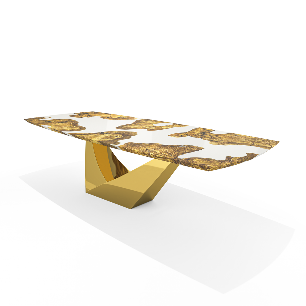 Catalyn Olive Wood Dining Table - ARDITI COLLECTION®