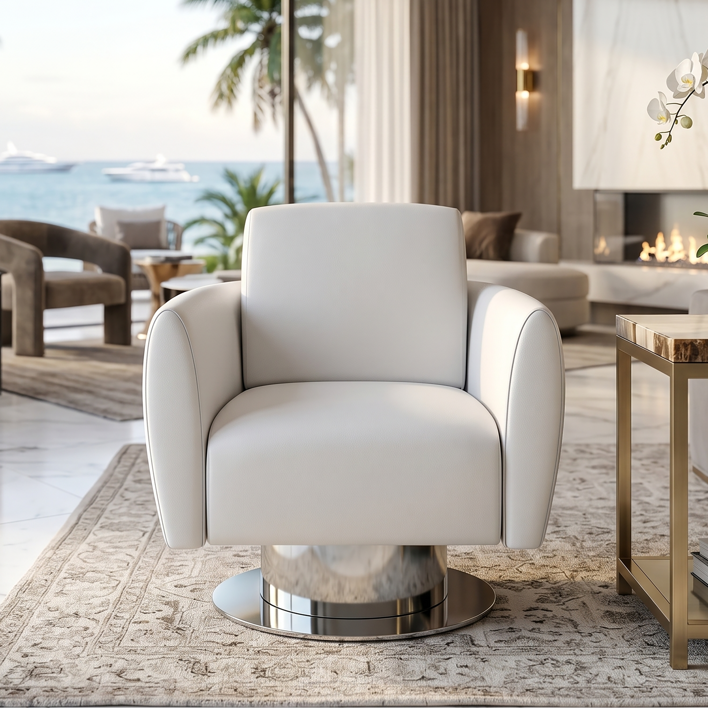 White Romos Chair