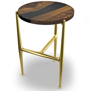 Akhiroe Walnut Wood End Table - ARDITI COLLECTION®