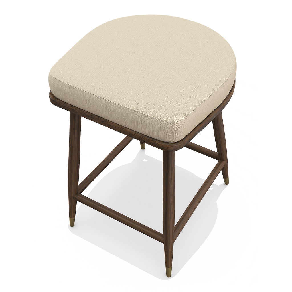 Ariane Walnut Wood Counter Stool - ARDITI COLLECTION®