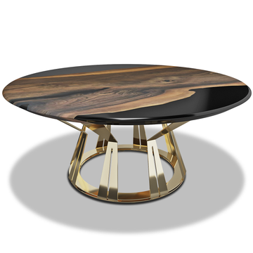 Atalante Walnut Wood Coffee Table - ARDITI COLLECTION®