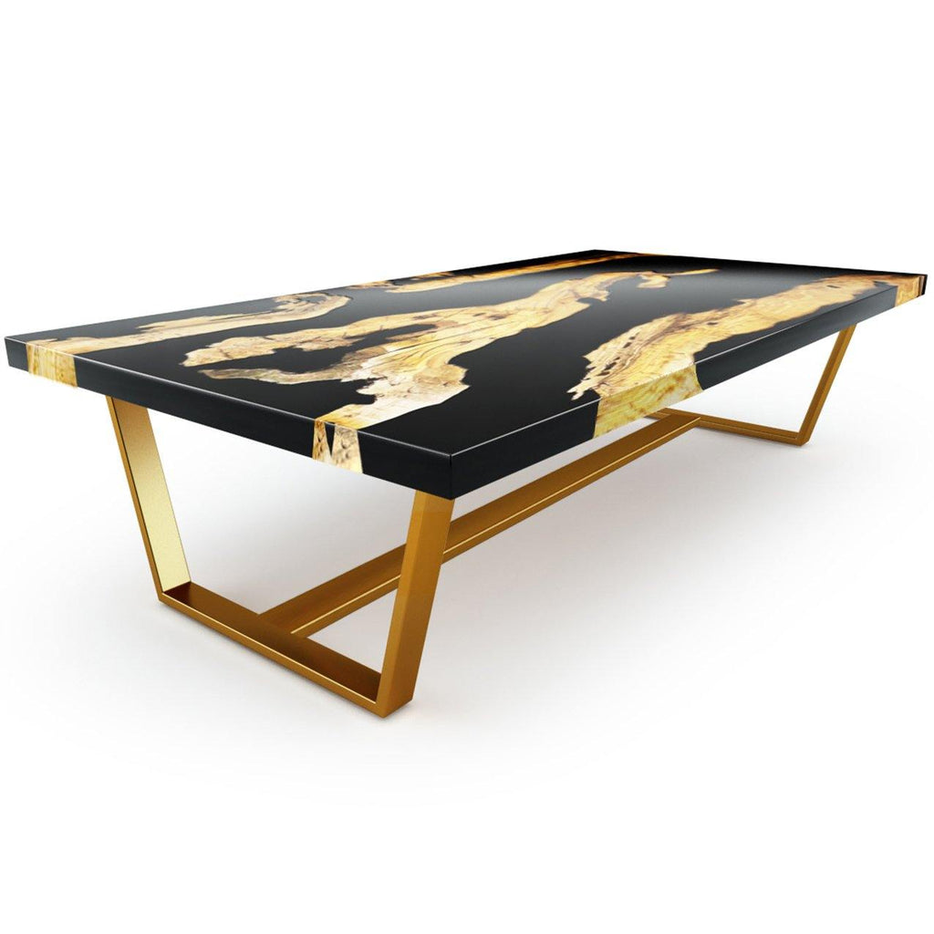 Black Morano Olive Wood Coffee Table - ARDITI COLLECTION®