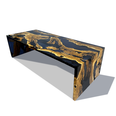 Dark Niagara Olive Wood Dining Table