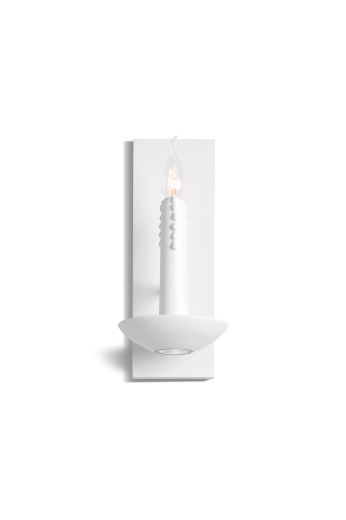 White modern Floating Candles Wall Lamp with candle-like light source for elegant decor