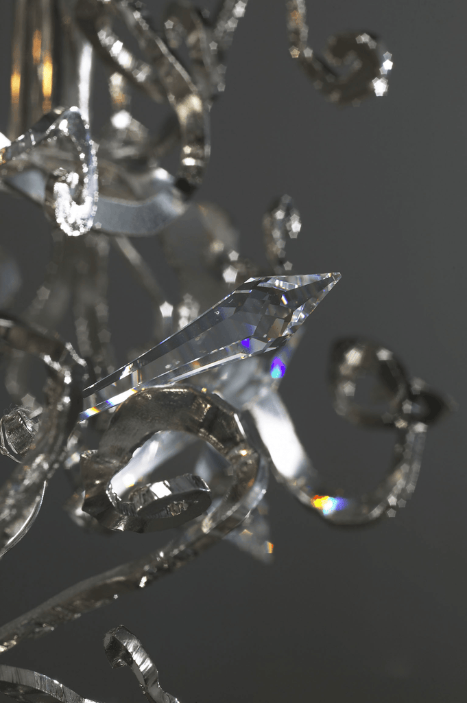Close-up of Icy Lady Hanging Lamp with sparkling crystal facets and elegant design