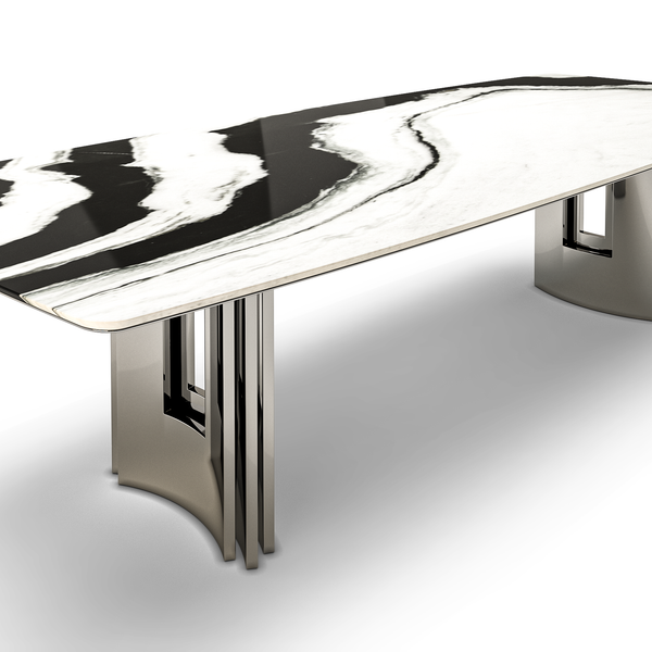 Meliades White Marble Dining Table