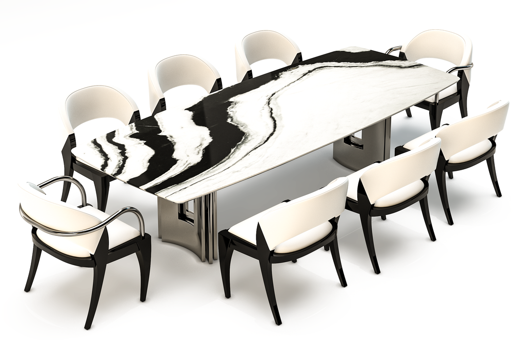 Meliades White Marble Dining Table - ARDITI COLLECTION®