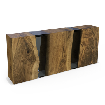 Niagara Waterfall Walnut Wood Console - ARDITI COLLECTION®