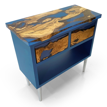 Niobe Cabinet, Olive Wood Cabinet, Natural Wood Cabinet, Ghost White Cabinet, Glossy Cabinet, Opaque Cabinet, Blue Cabinet, Lacquered Wood Cabinet