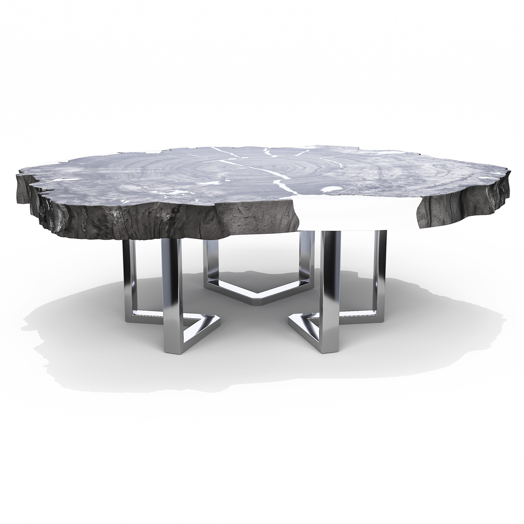 Satyria Bleached Walnut Wood Coffee Table - ARDITI COLLECTION®
