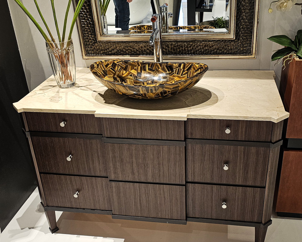 Tigers Eye Semi-Precious Stone Custom Wash Basin - ARDITI COLLECTION®