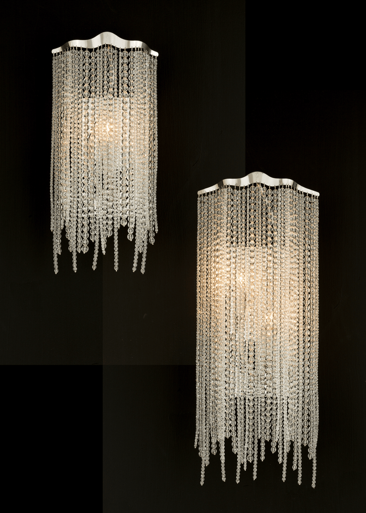 Victoria Wall Lamp with crystal-beaded sconces radiating warm glow for elegant wall decor