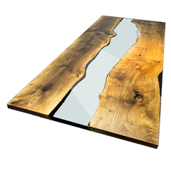 Walnut Wood & Resin Table Top
