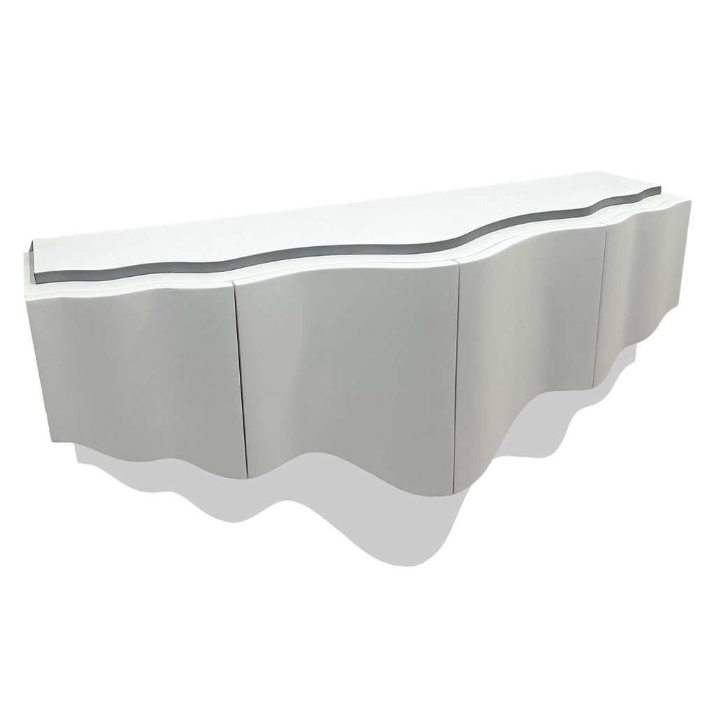 White La Donna Floating Wall Console - ARDITI COLLECTION®