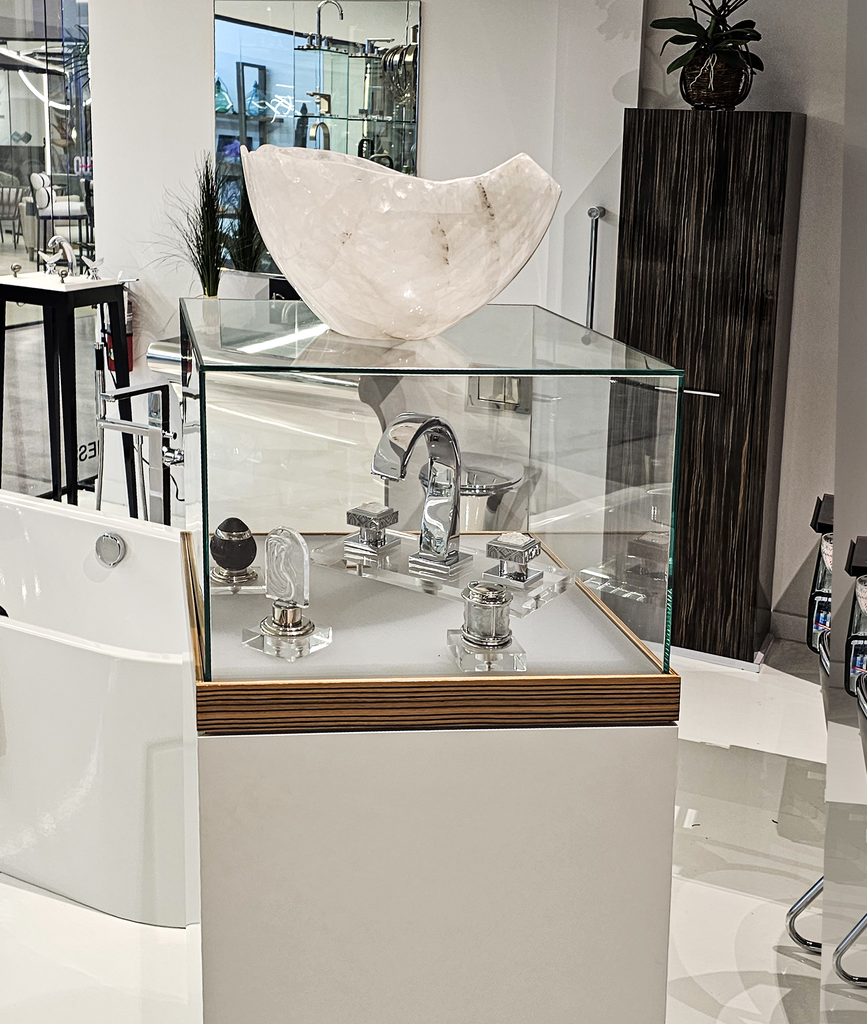 White Quartz Semi-Precious Stone Custom Wash Basin - ARDITI