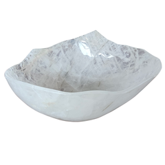 White Quartz Semi-Precious Stone Sink